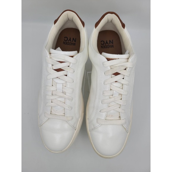Madden NYC Men's Chase Lace-up Court Sneaker Size 9 Color White - Picture 8 of 9